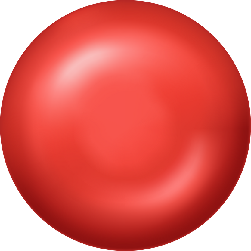 Red round button